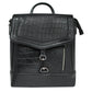Calfnero Genuine Leather Women's Backpack (931-Black-Coco)