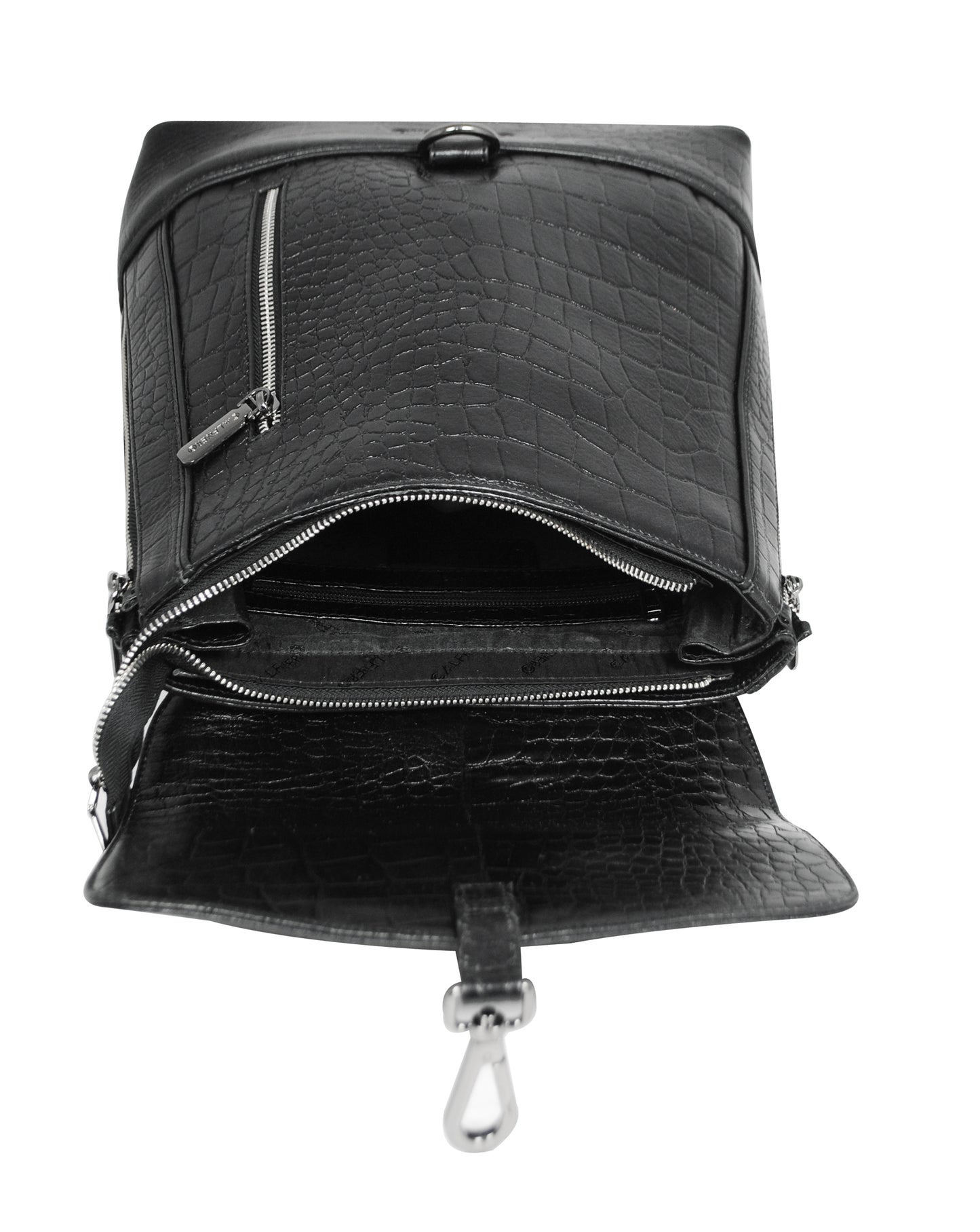 Calfnero Genuine Leather Women's Backpack (931-Black-Coco)