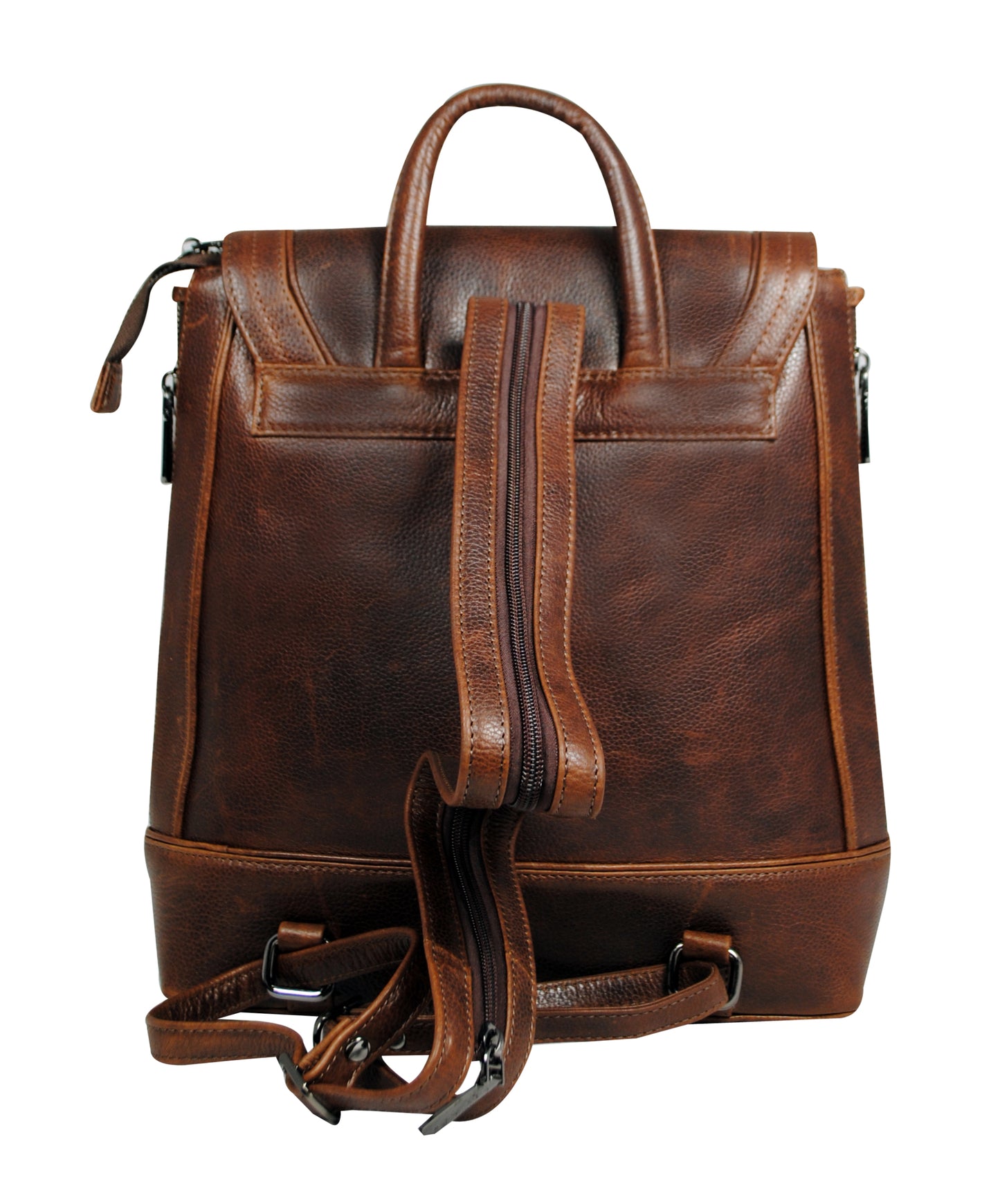 Calfnero Genuine Leather Women's Backpack (931-Brown)