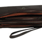 Calfnero Genuine Leather Toiletry Bag Shaving Kit Bag (9550-Dark-Brown)