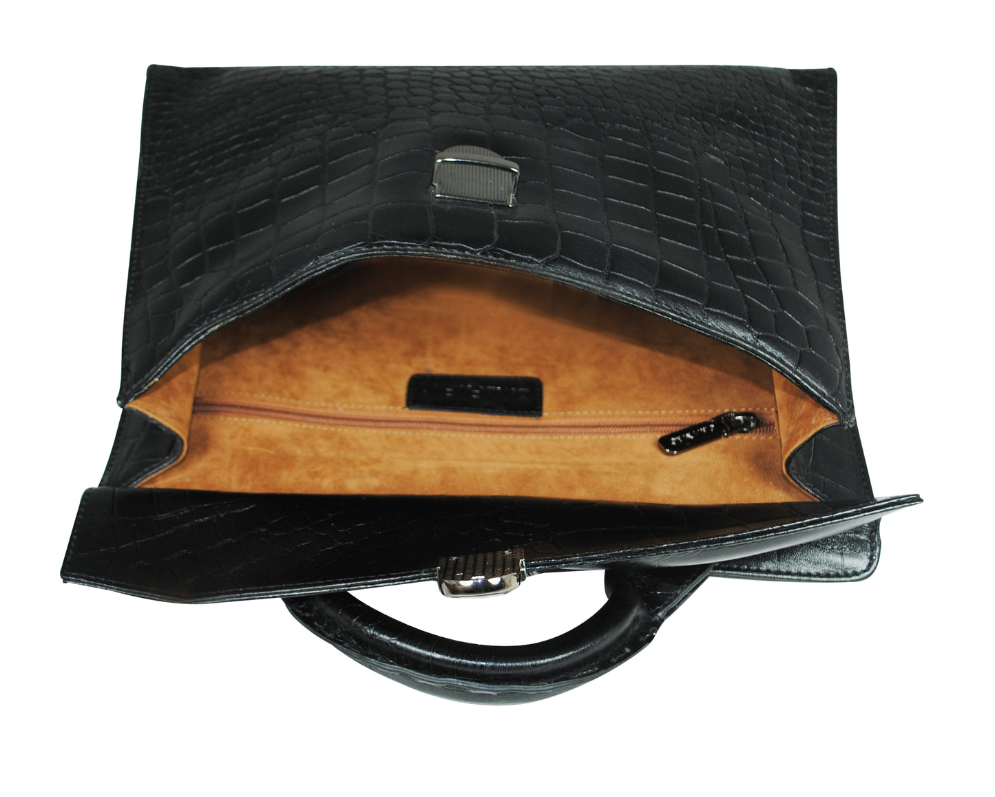 Calfnero Genuine Leather Men's Messenger Bag (A-1724-Black-Coco)