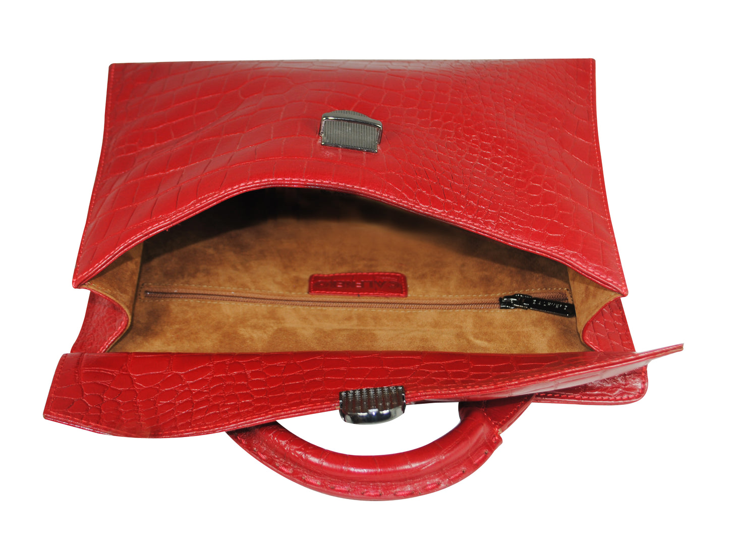 Calfnero Genuine Leather Men's Messenger Bag (A-1724-Red-Coco)