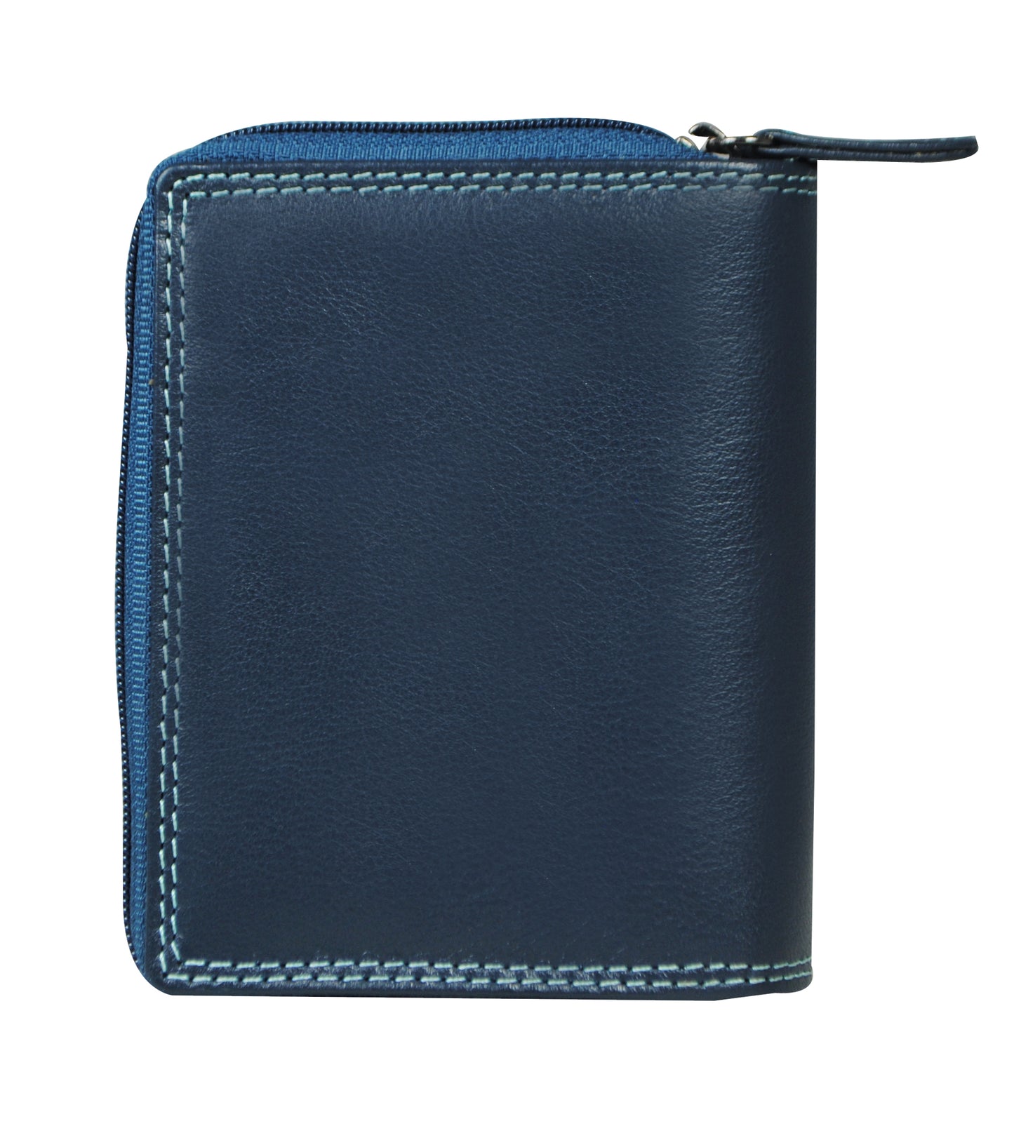 Calfnero Genuine Leather Women's Wallet (AK-181-Blue-Multi)