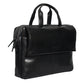Calfnero Genuine Leather Men's Messenger Bag (B-04-Black)