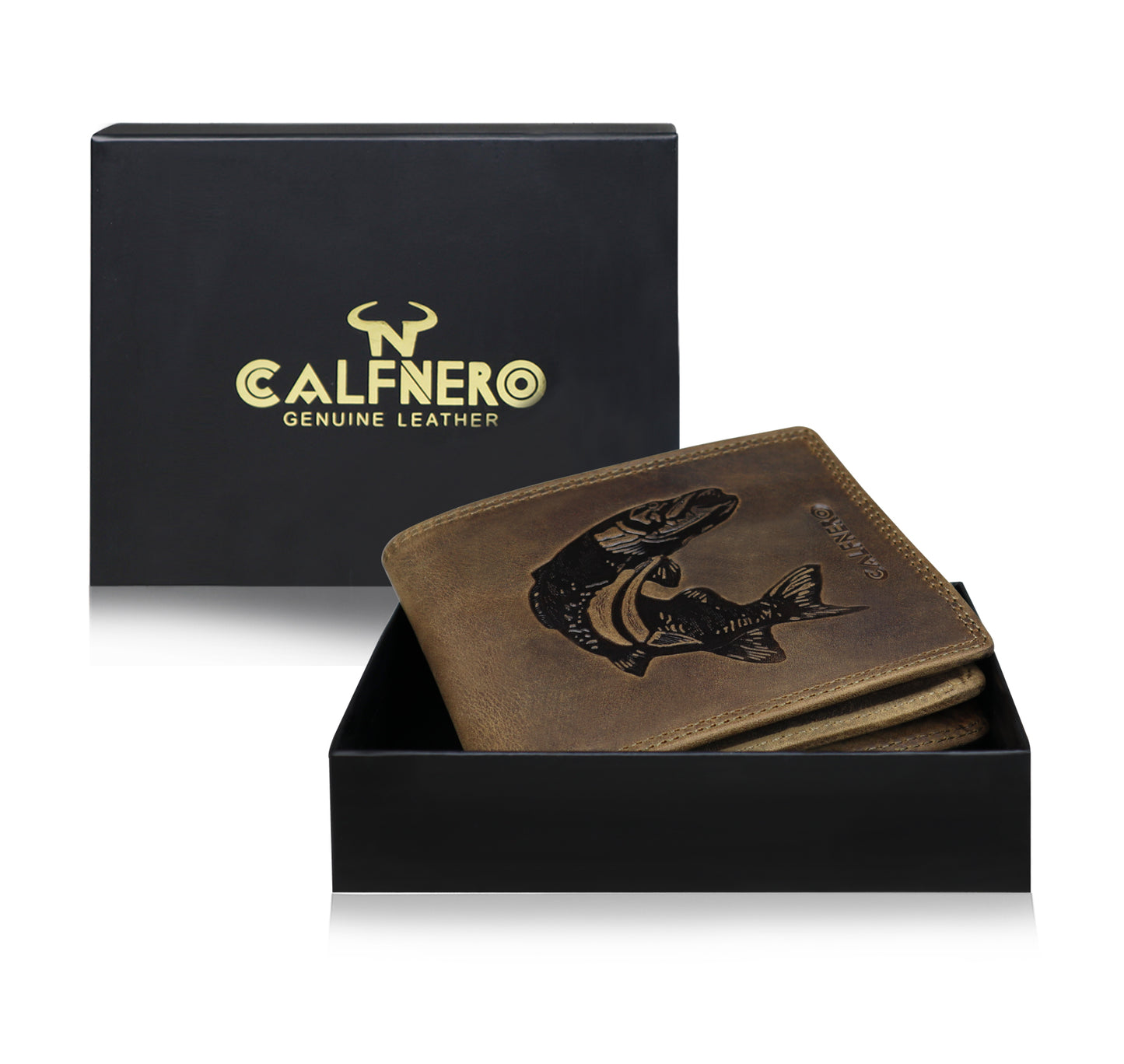 Calfnero Genuine Leather Men's Wallet (CF-203-Hunter)