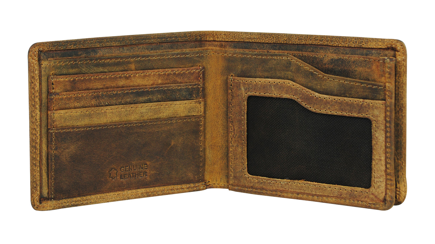 Calfnero Genuine Leather Men's Wallet (CF-203-Hunter)