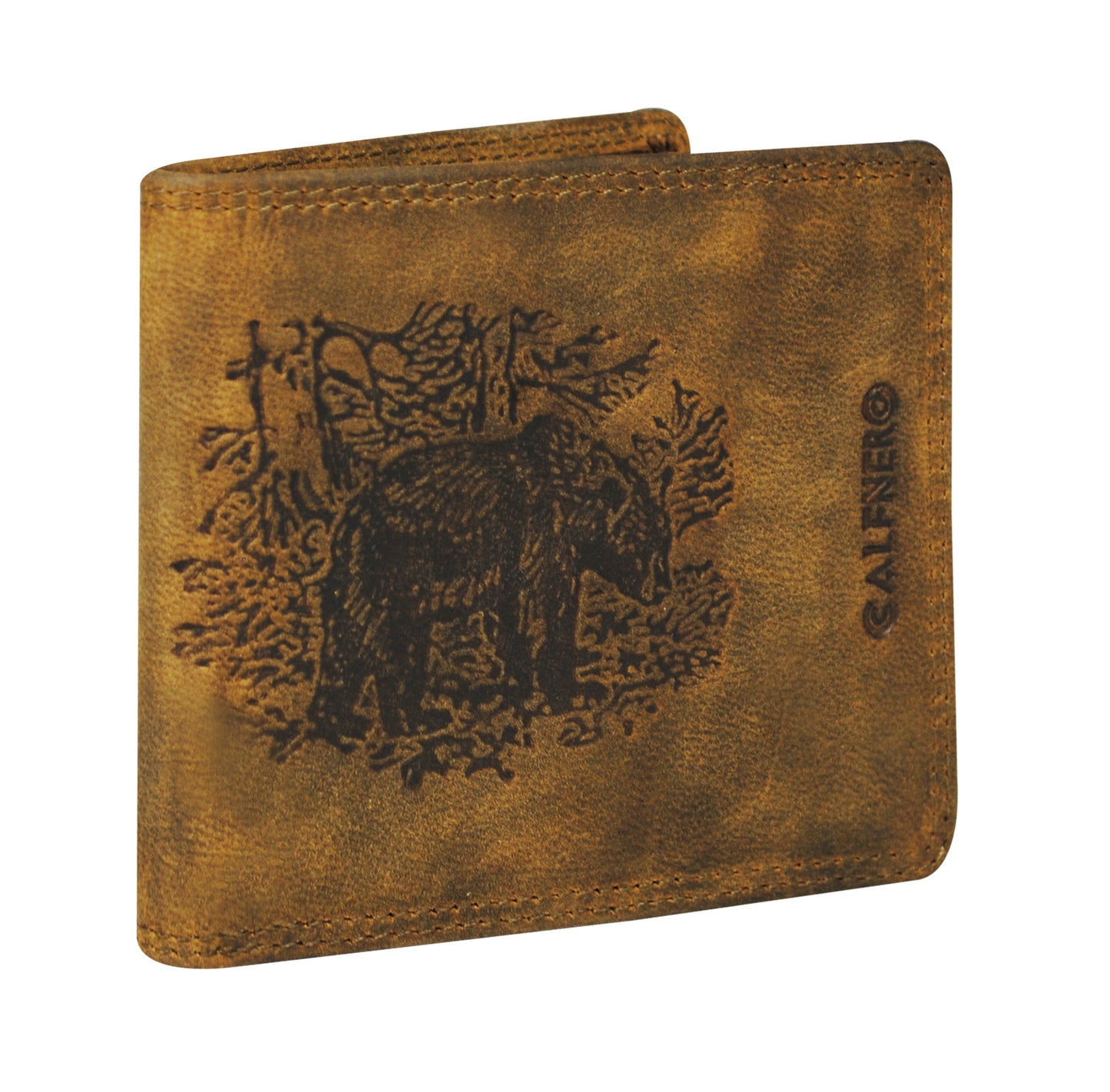 Calfnero Genuine Leather Men's Wallet (CF-204-Hunter)