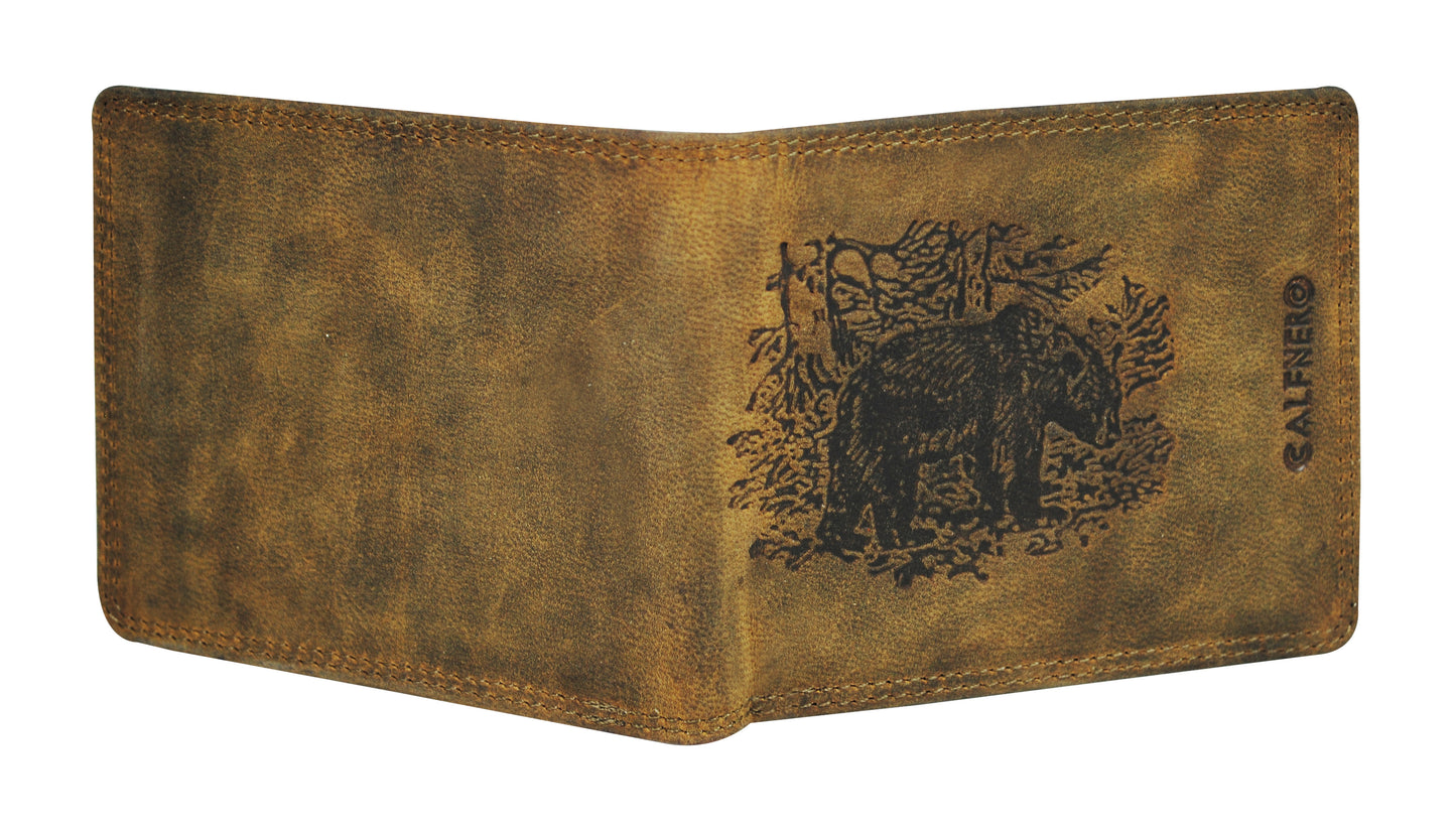Calfnero Genuine Leather Men's Wallet (CF-204-Hunter)