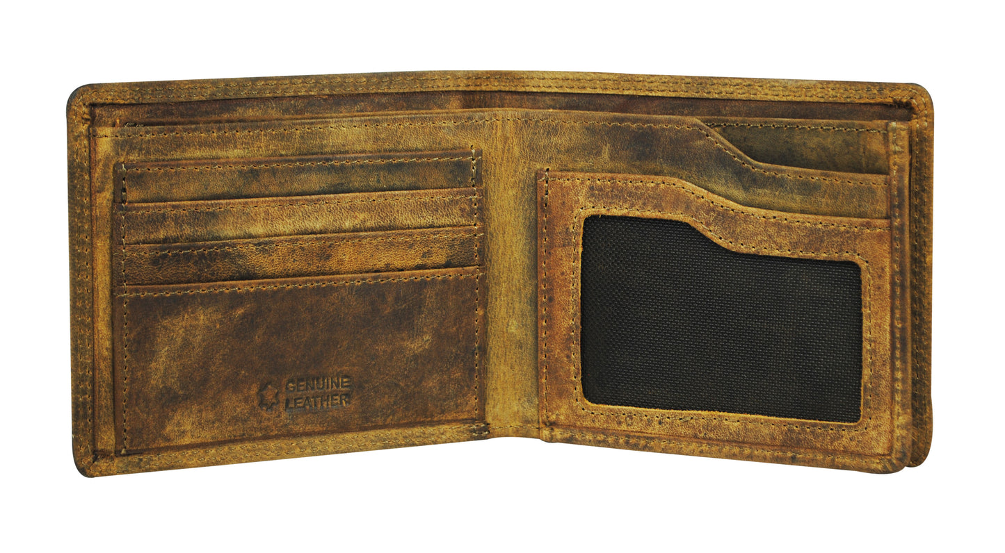 Calfnero Genuine Leather Men's Wallet (CF-204-Hunter)