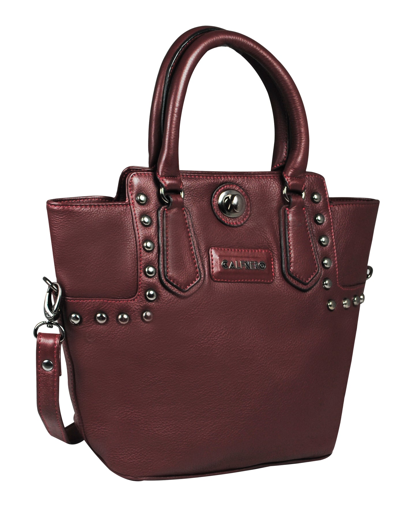 Calfnero Women's Genuine Leather Hand Bag (CON-1)