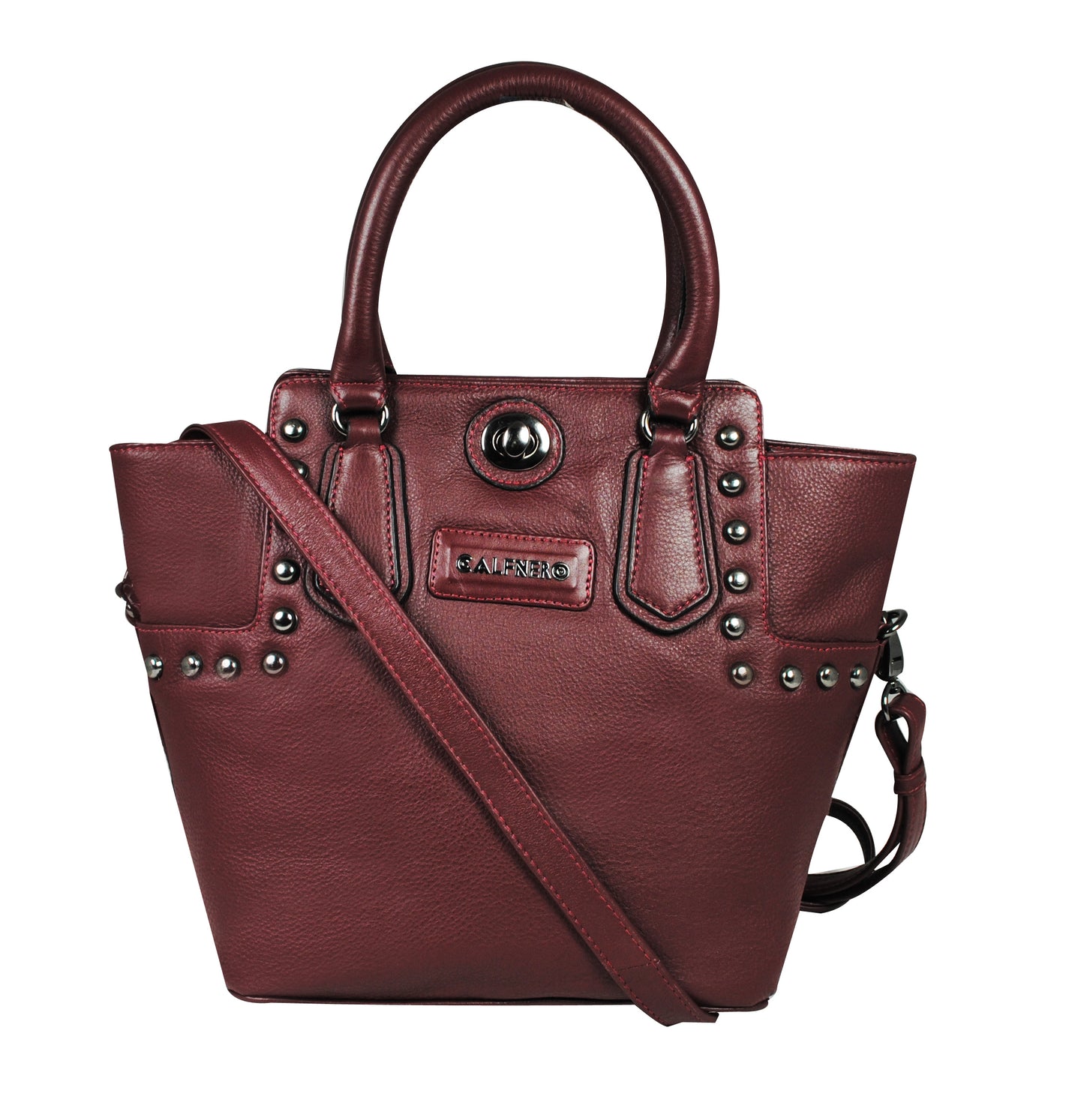 Calfnero Women's Genuine Leather Hand Bag (CON-1)