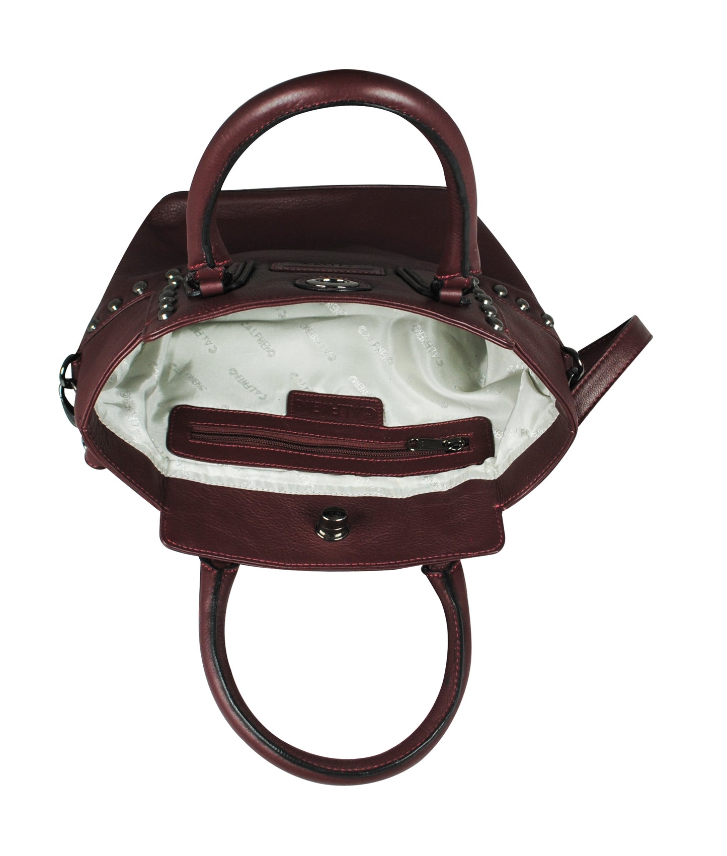 Calfnero Women's Genuine Leather Hand Bag (CON-1)