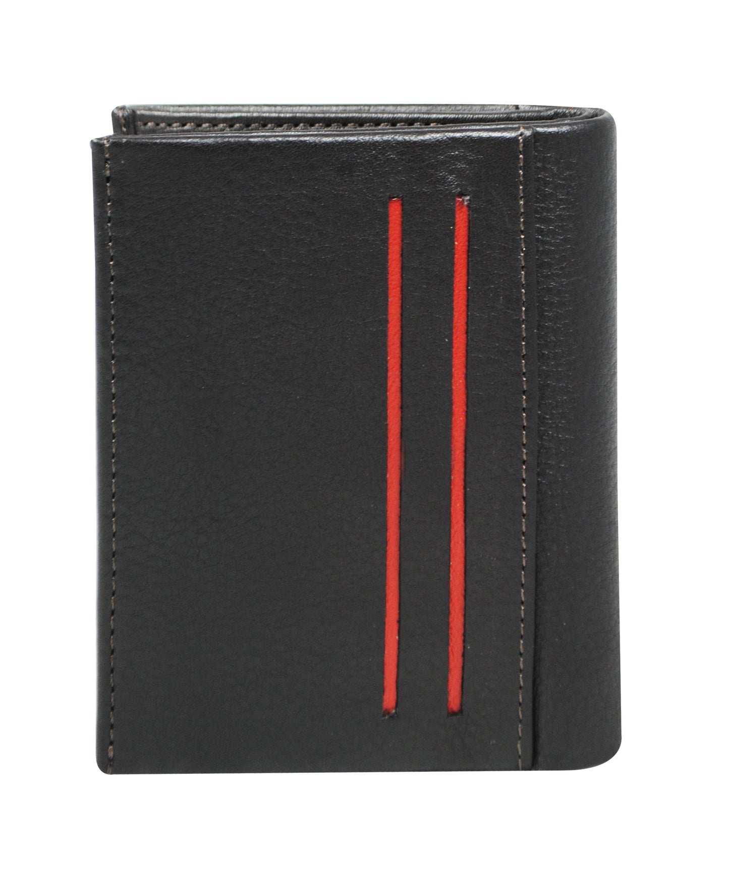 Calfnero Men's Genuine Leather Card Case wallet (S-30-Black)