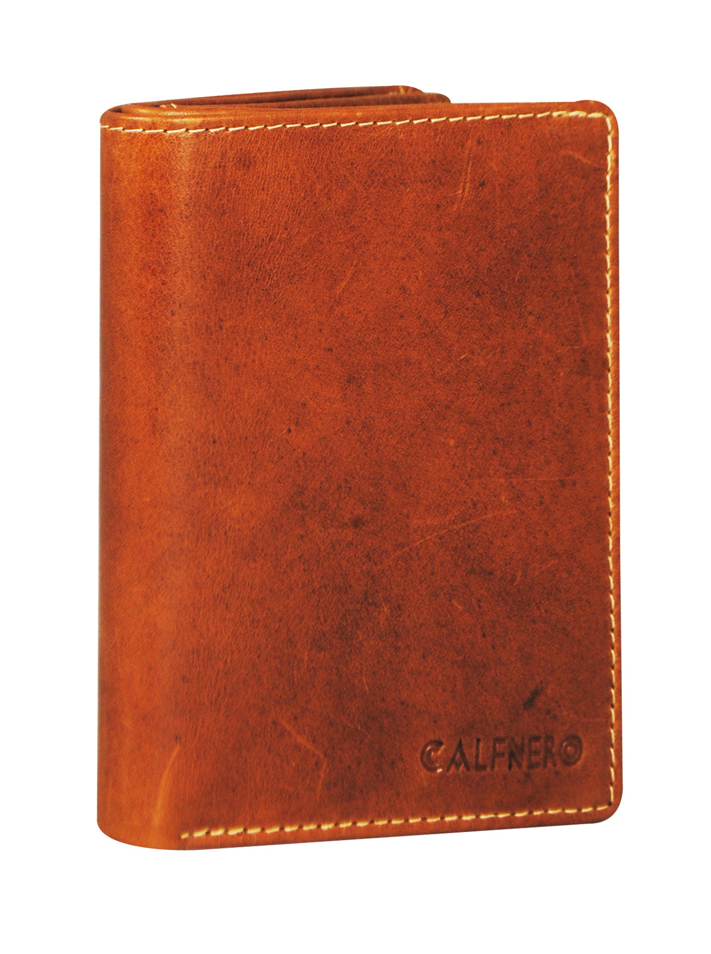 Calfnero Genuine Leather  Men's Wallet (8787-Brown)