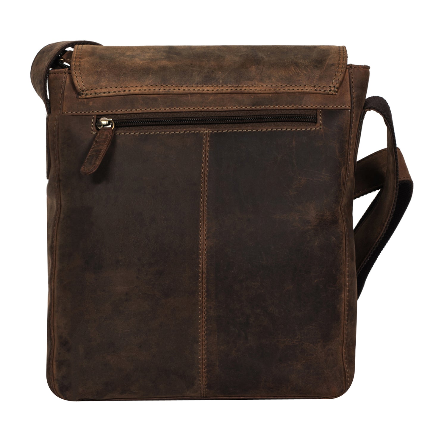 Calfnero Genuine Leather Men's Cross Body Bag (FR-24-Hunter)