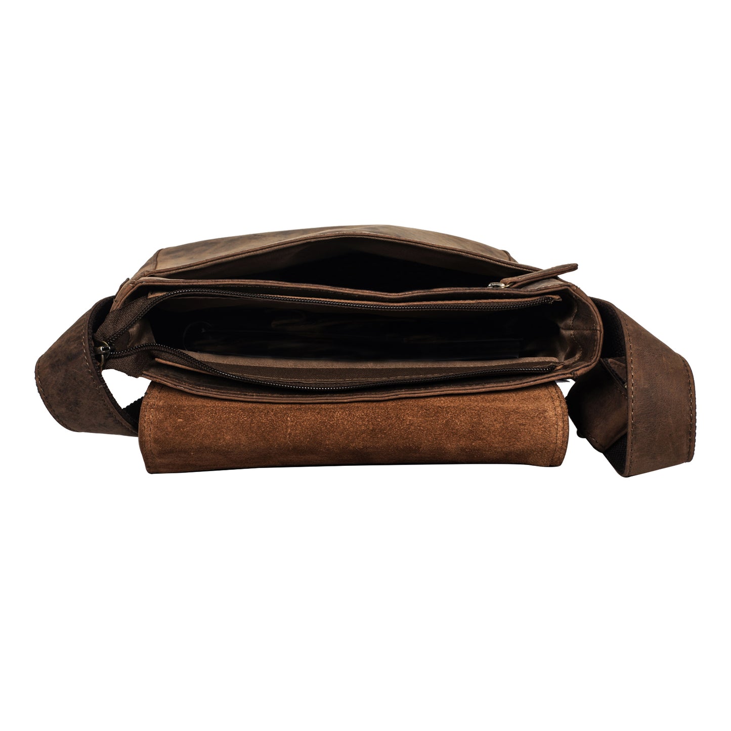 Calfnero Genuine Leather Men's Cross Body Bag (FR-24-Hunter)