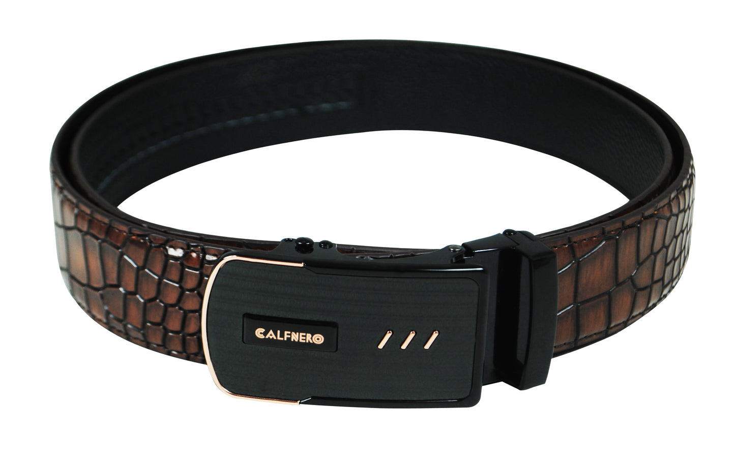 Calfnero Genuine Leather Men's Belt (CB-07-Brown-Coco)