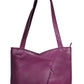 Calfnero Women's Genuine Leather Shoulder Bag (71080-Brinjal)