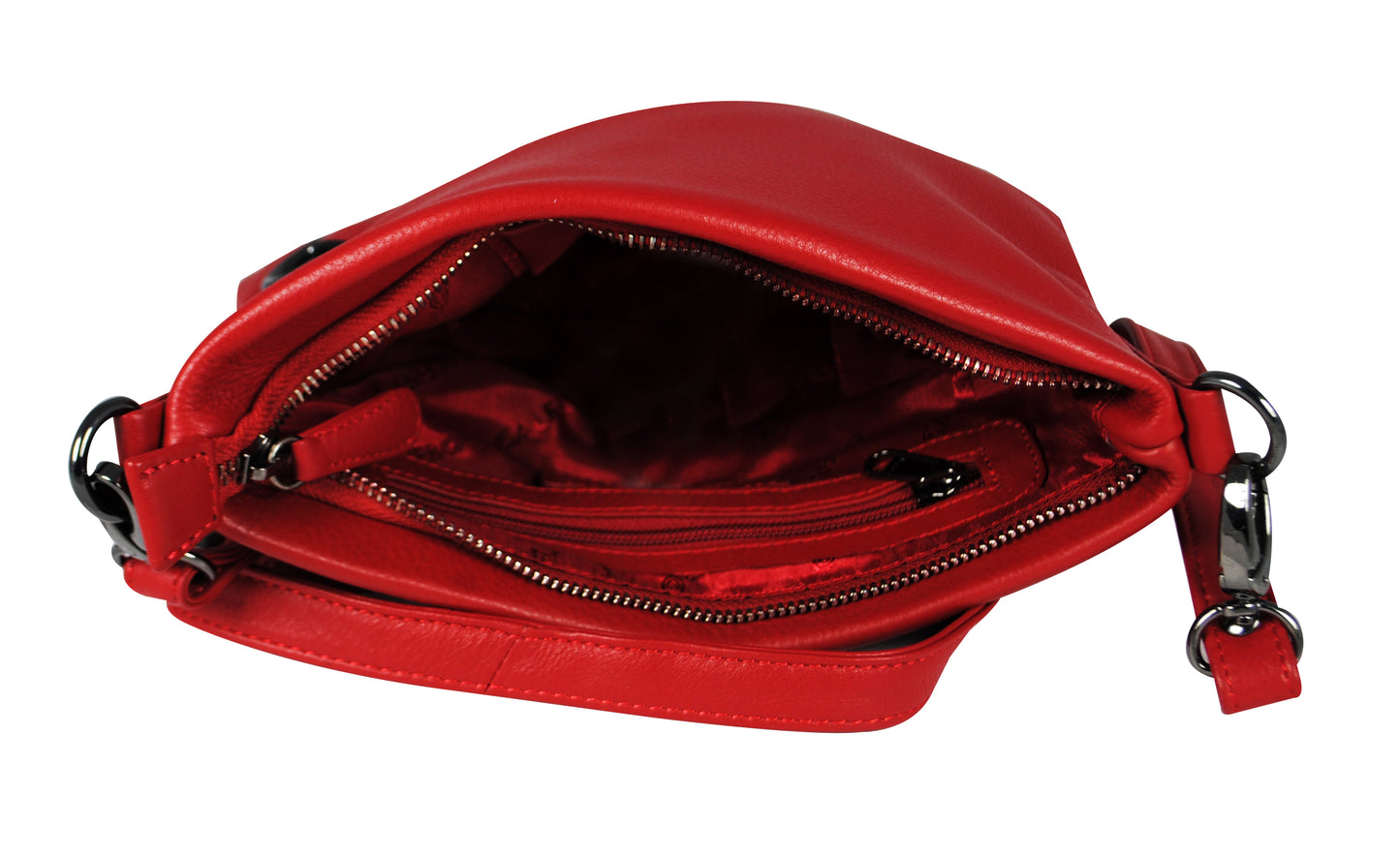 Calfnero Genuine Leather Women's Sling Bag (71002-Red)