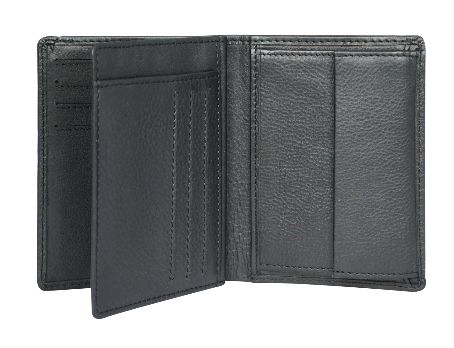 Calfnero Genuine Leather Men's Wallet (8787-Black)