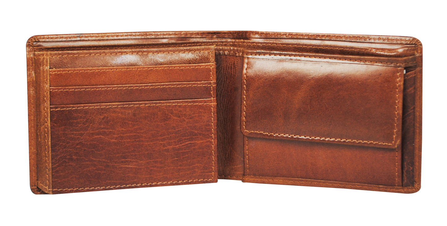 Calfnero Genuine Leather Men's Wallet (1095-CAMEL)