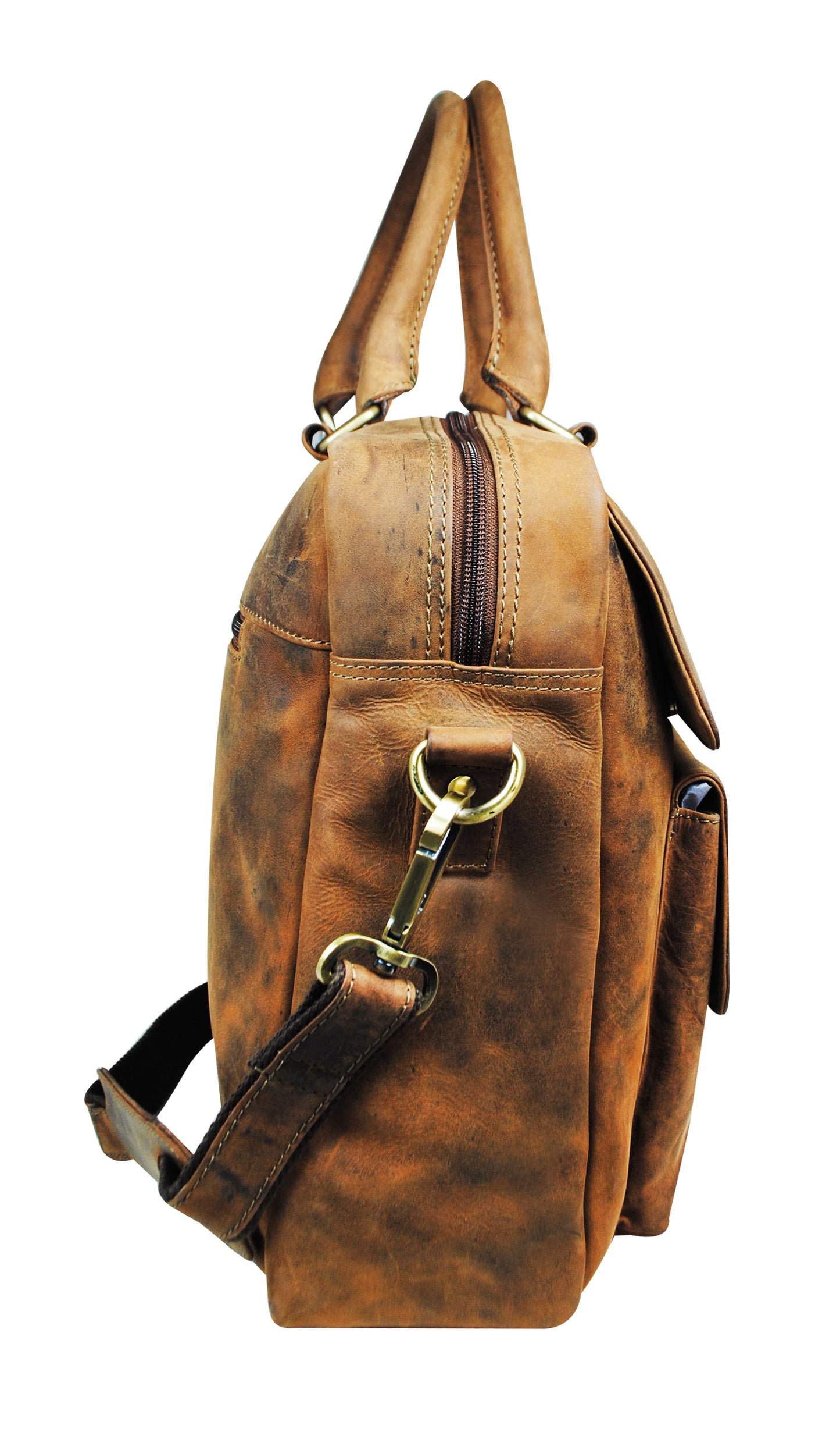 Calfnero Genuine Leather Men's Messenger Bag (K-225-Hunter)