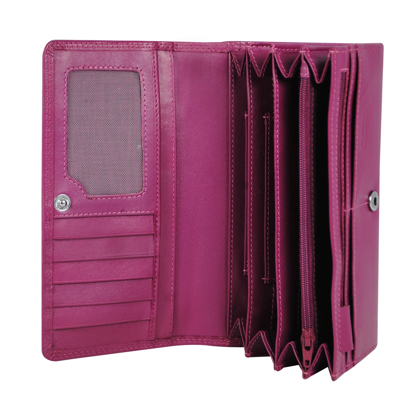 Calfnero Genuine Leather Women's Wallet (L-01-Pink)