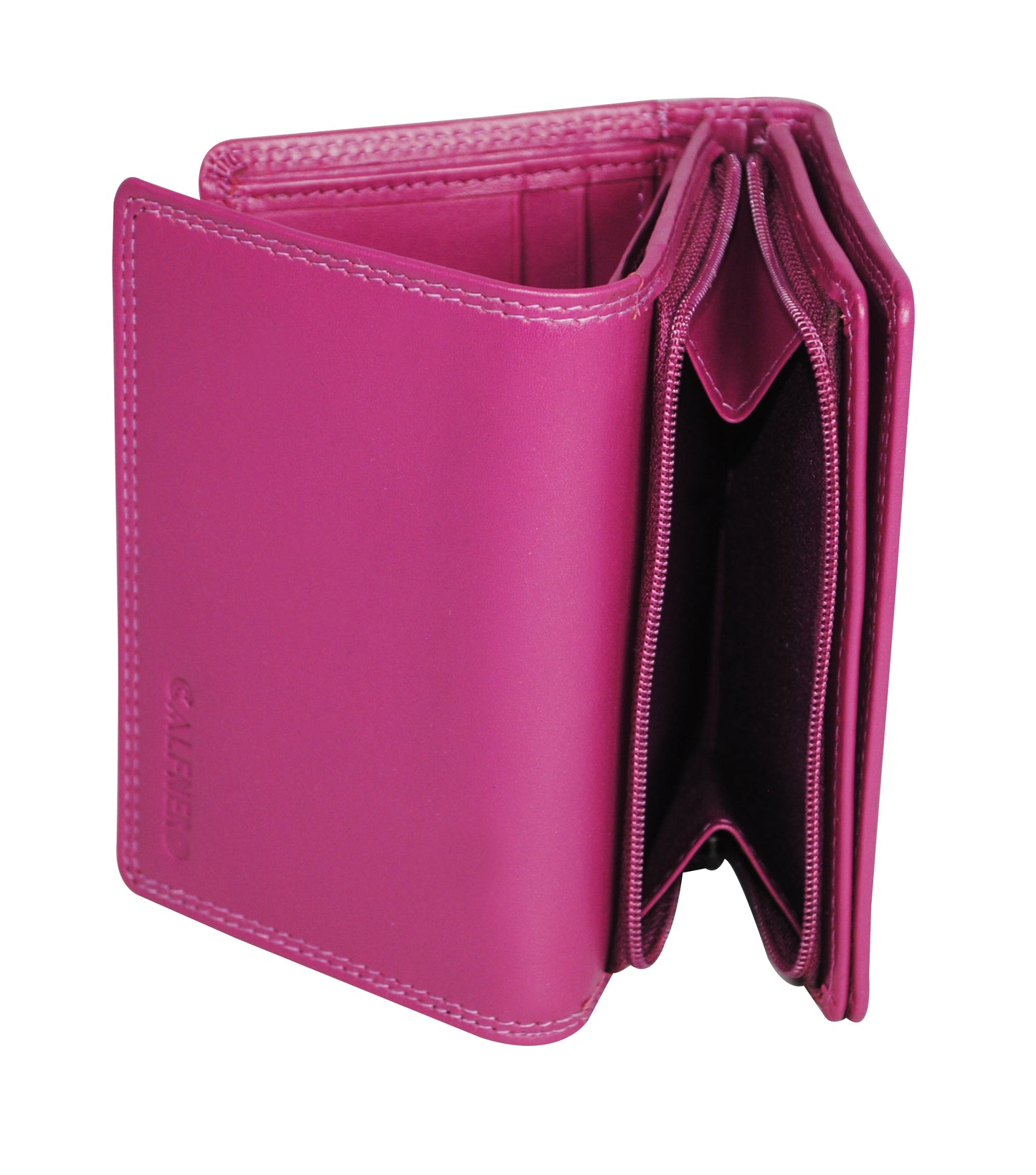 Calfnero Genuine Leather Women's Wallet (L-02-Pink)