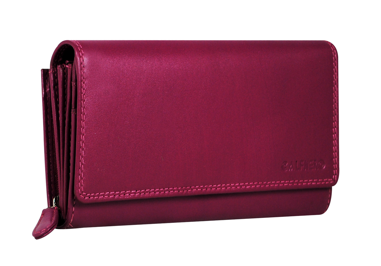 Calfnero Genuine Leather Women's Wallet (L-03-Pink)