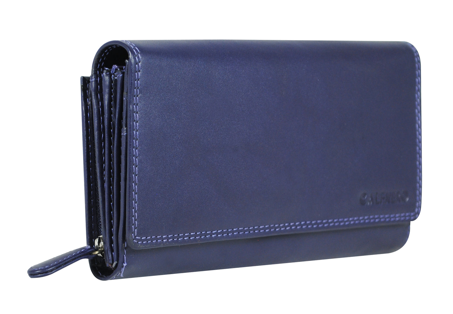 Calfnero Genuine Leather Women's Wallet (L-03-Purple)