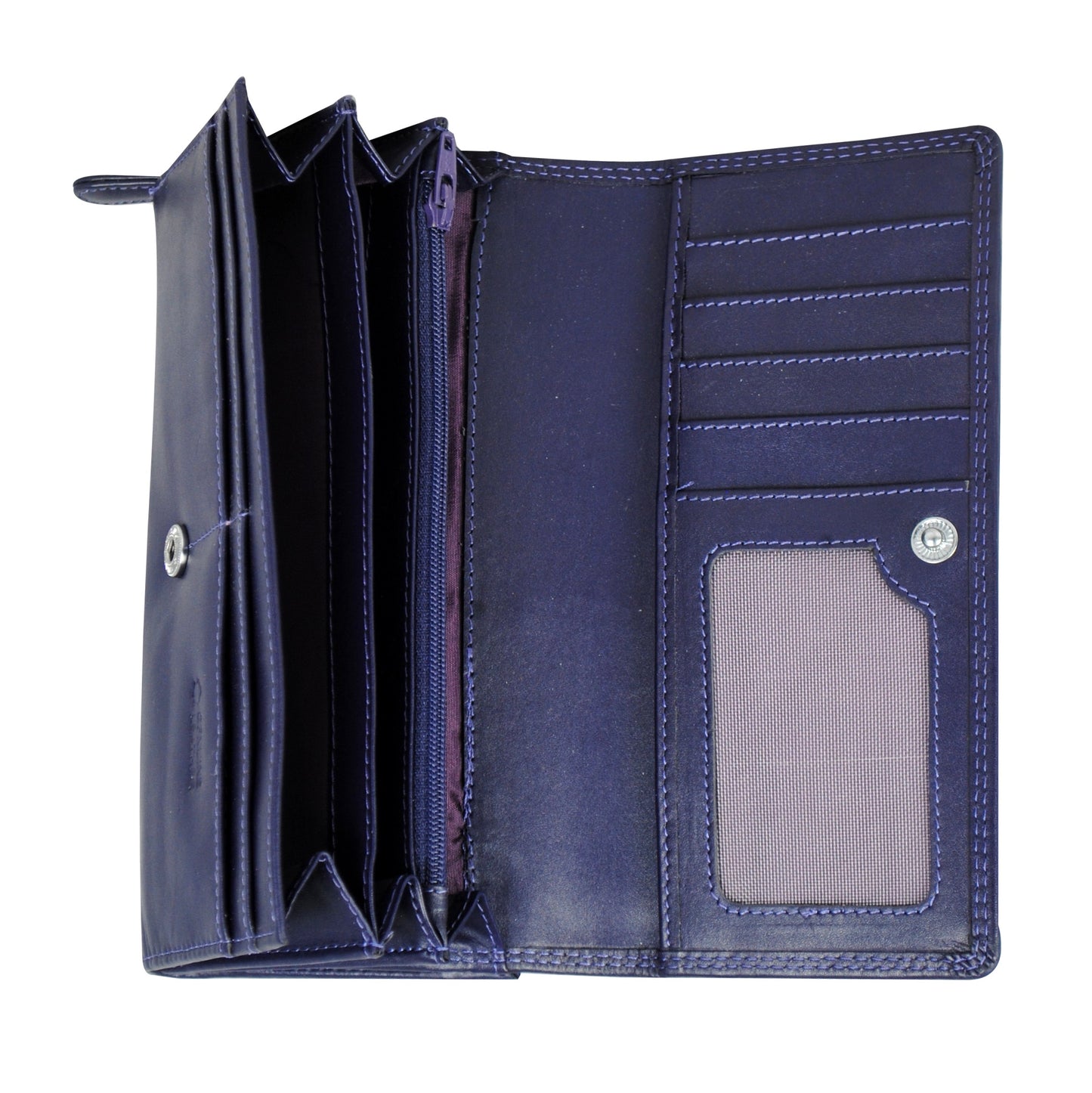 Calfnero Genuine Leather Women's Wallet (L-03-Purple)