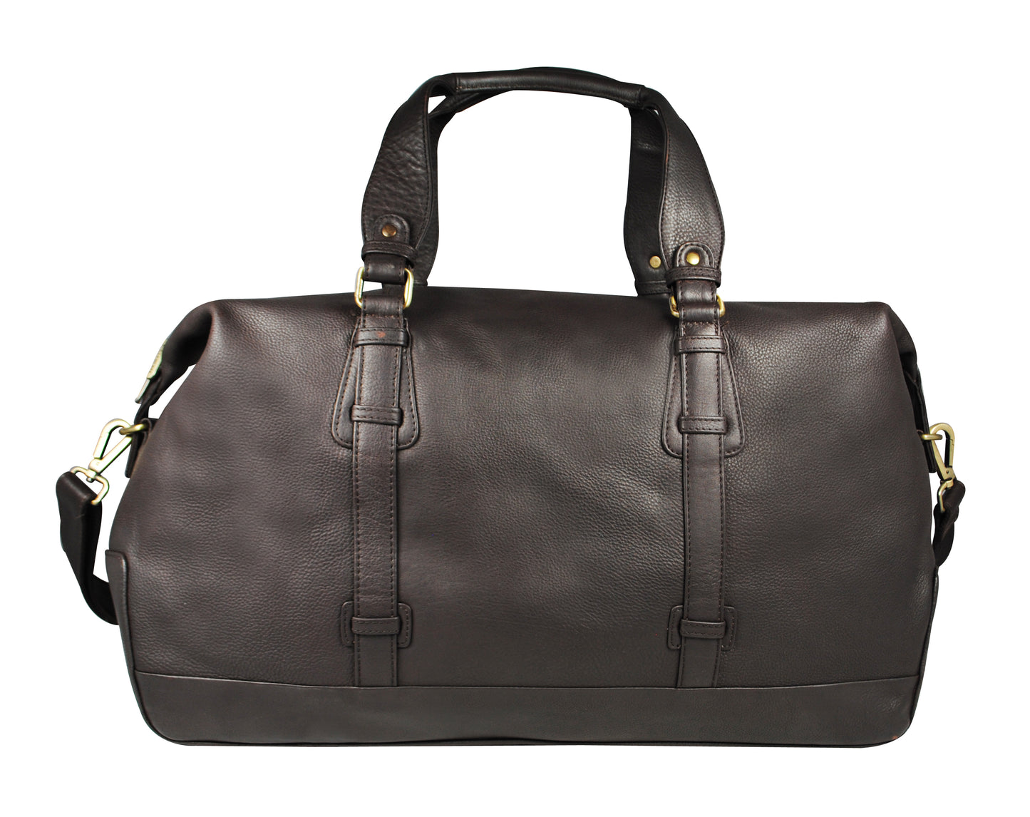 Calfnero Genuine Leather Travel Duffel Bag (LB-04-Brown)