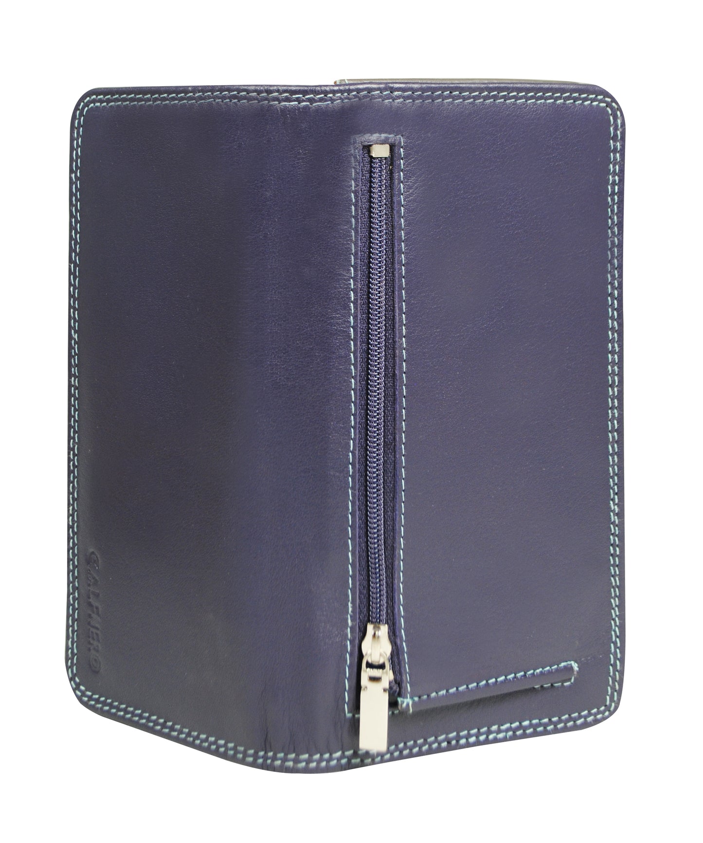 Calfnero Genuine Leather Women's wallet (109-Purple-Multi)