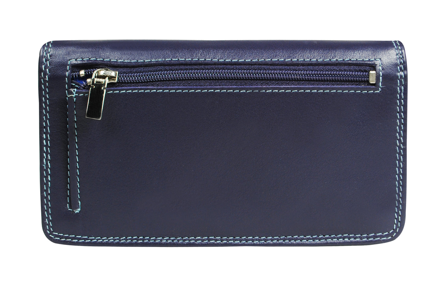 Calfnero Genuine Leather Women's wallet (109-Purple-Multi)