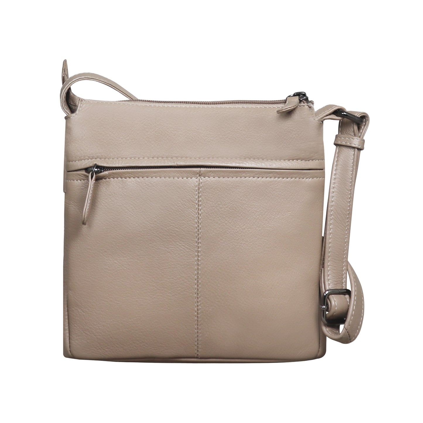 Calfnero Genuine Leather Women's Sling Bag (LV-01-Beige)