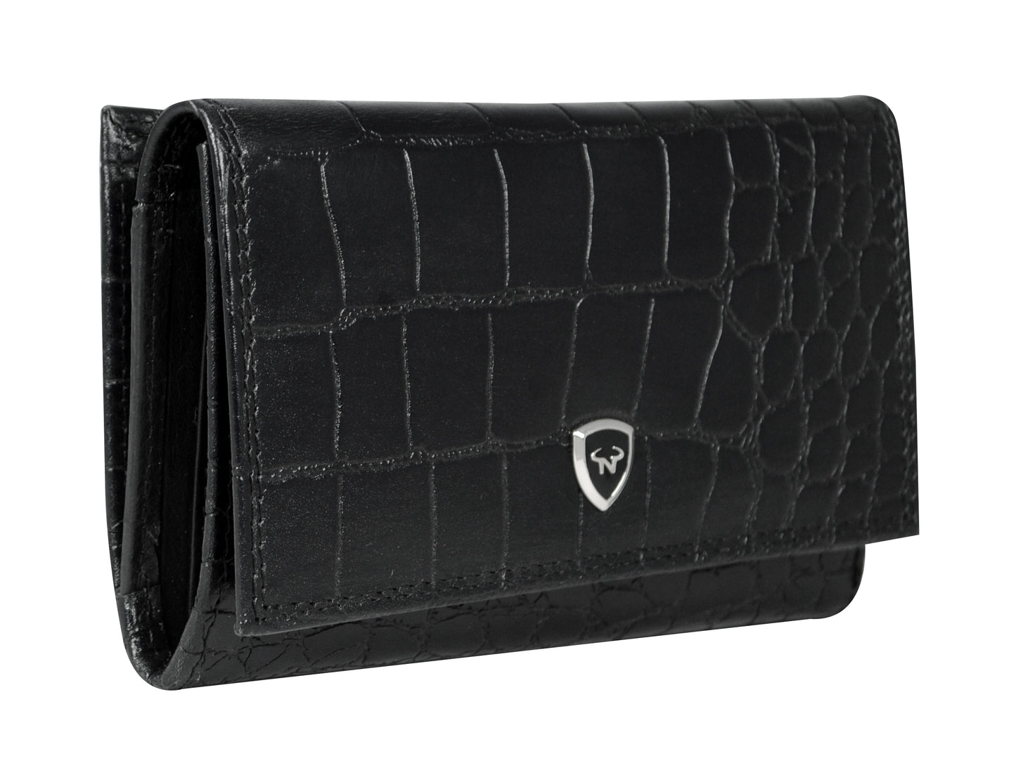 Calfnero Genuine Leather Women's Wallet (LW-71-Black)