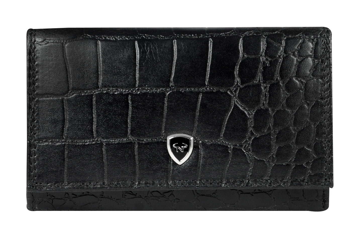 Calfnero Genuine Leather Women's Wallet (LW-71-Black)