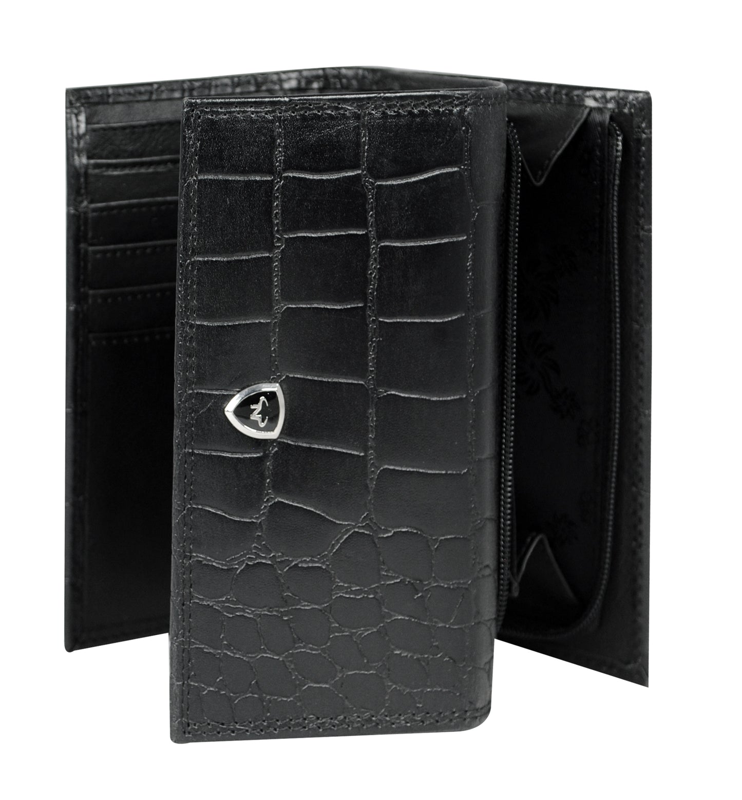 Calfnero Genuine Leather Women's Wallet (LW-71-Black)