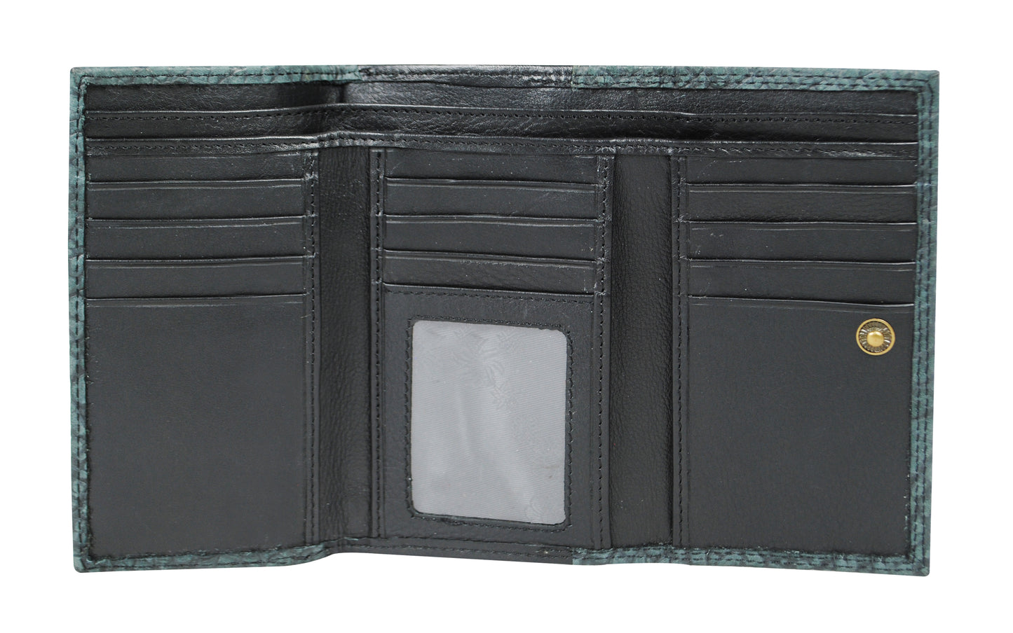 Calfnero Genuine Leather Women's Wallet (LW-71-Green)