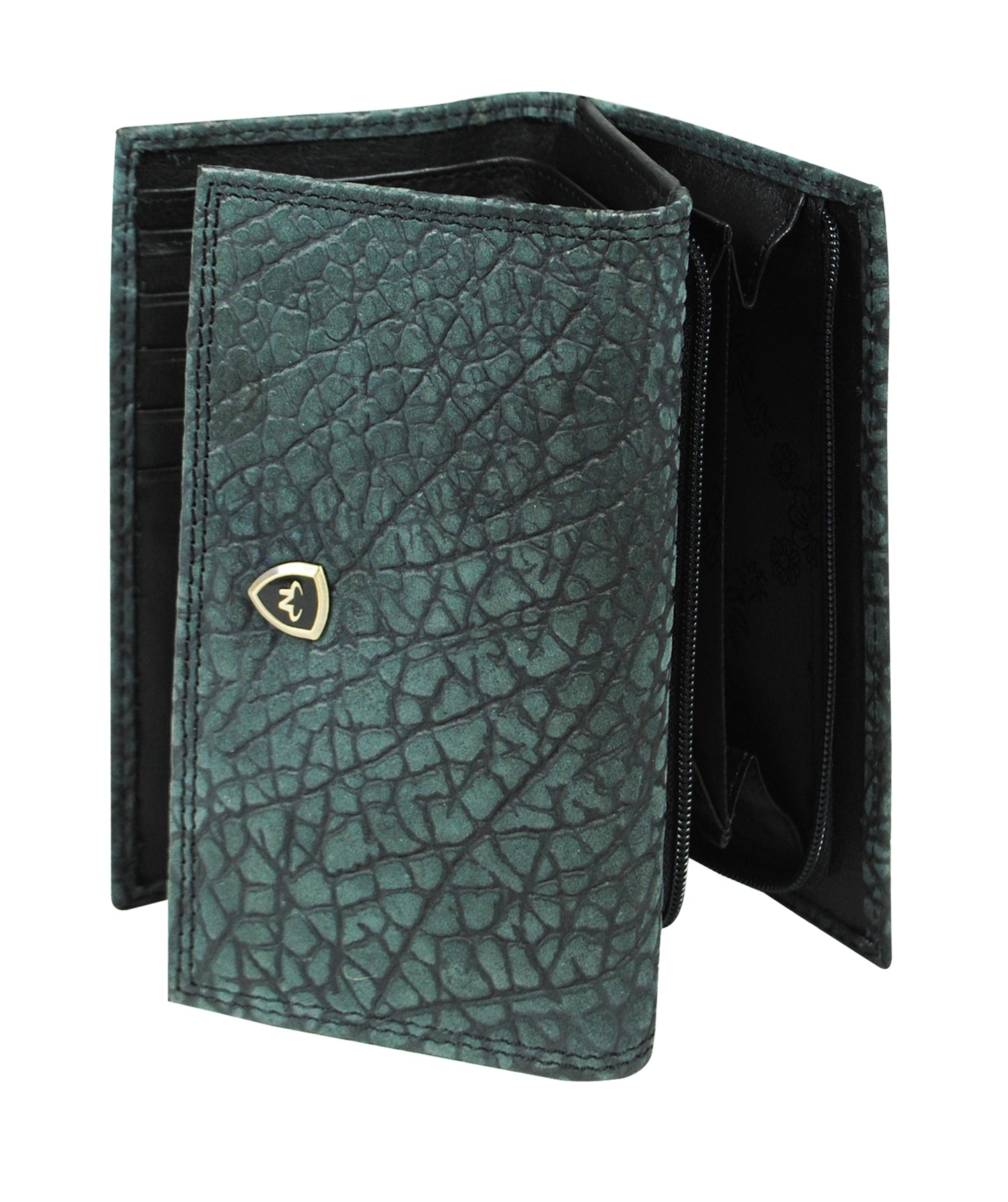 Calfnero Genuine Leather Women's Wallet (LW-71-Green)