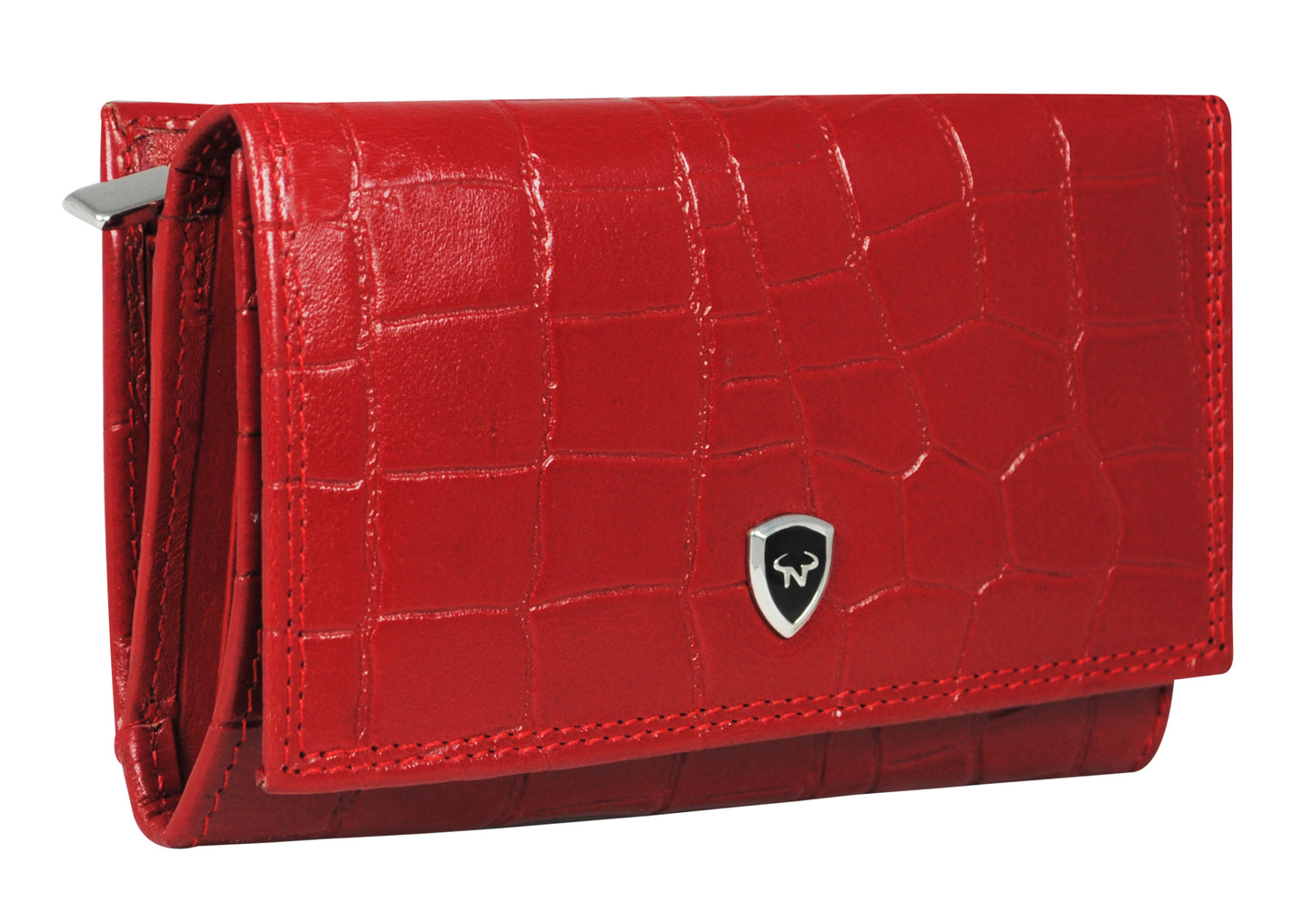 Calfnero Genuine Leather Women's Wallet (LW-71-Red)