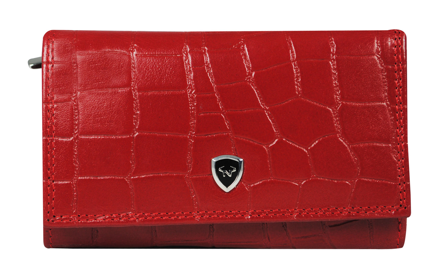 Calfnero Genuine Leather Women's Wallet (LW-71-Red)