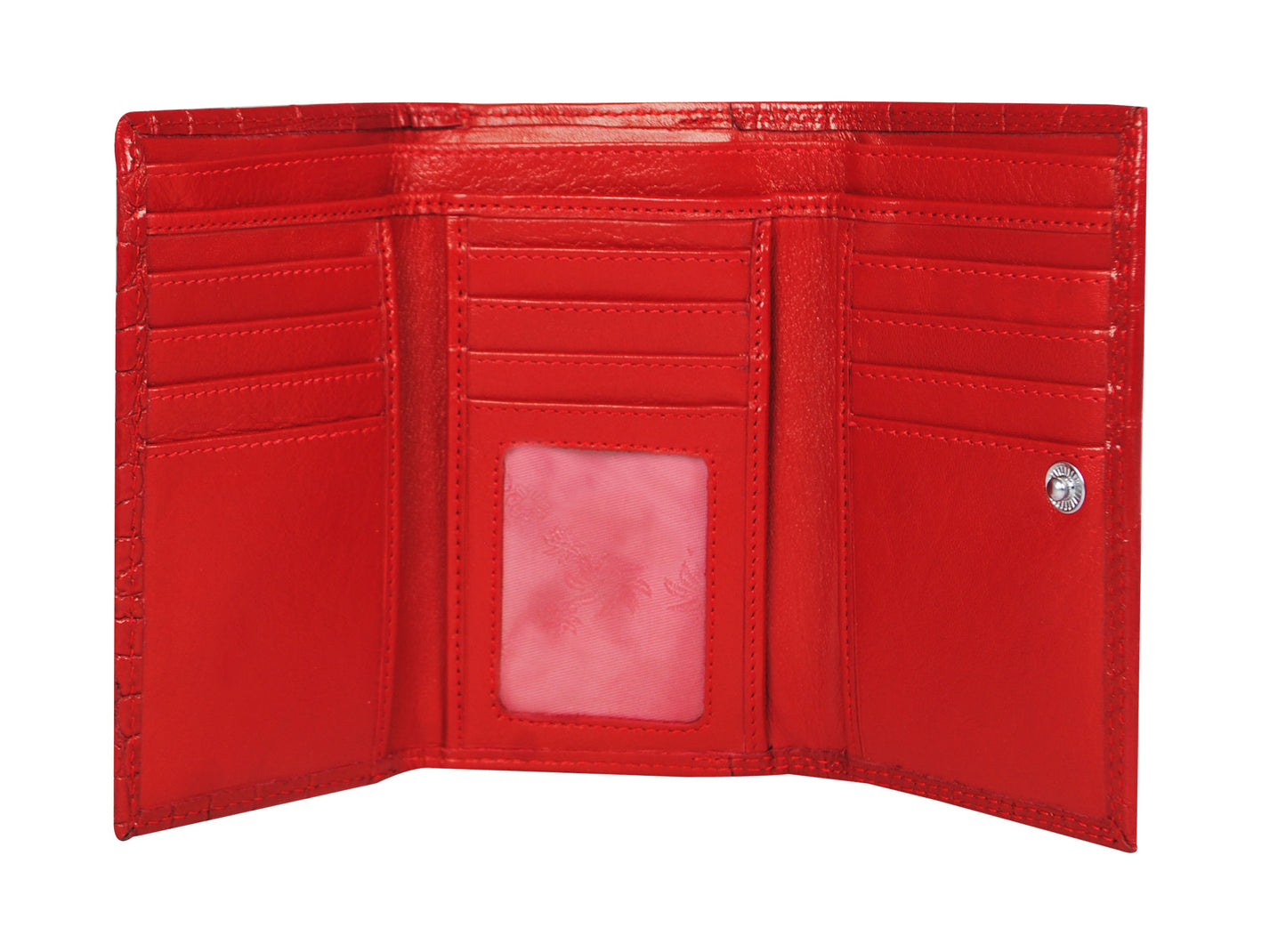 Calfnero Genuine Leather Women's Wallet (LW-71-Red)