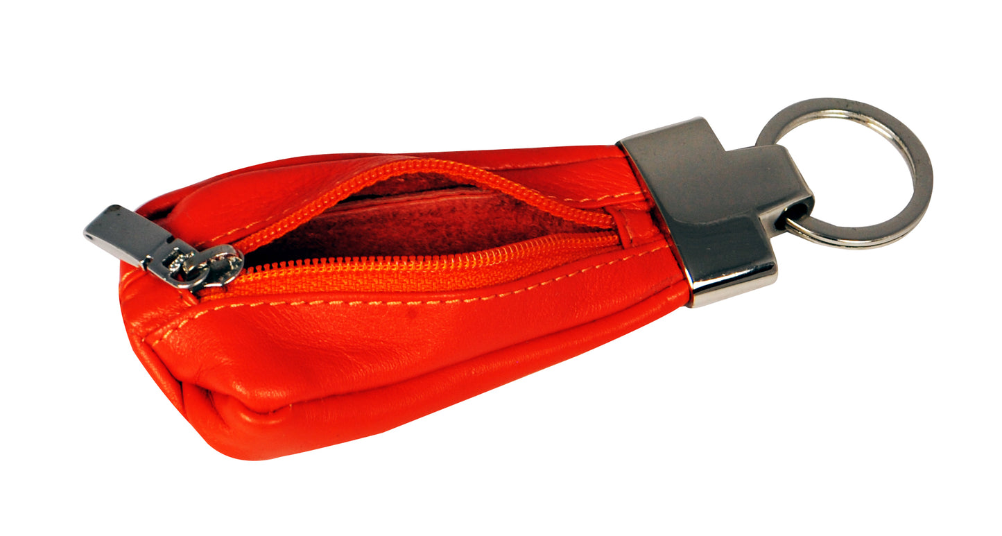 Calfnero Genuine Leather Key Ring (SA-01-Orange)