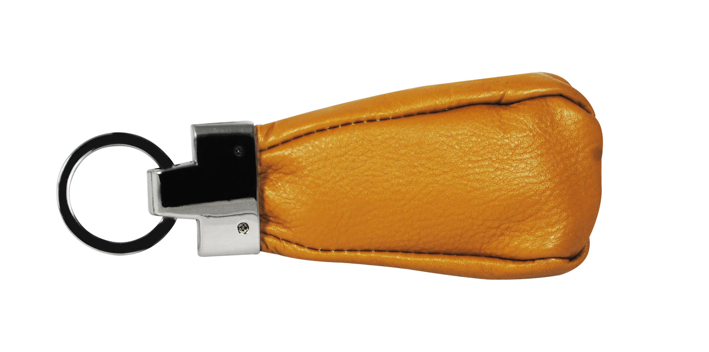 Calfnero Genuine Leather Key Ring (SA-01-Mustard)