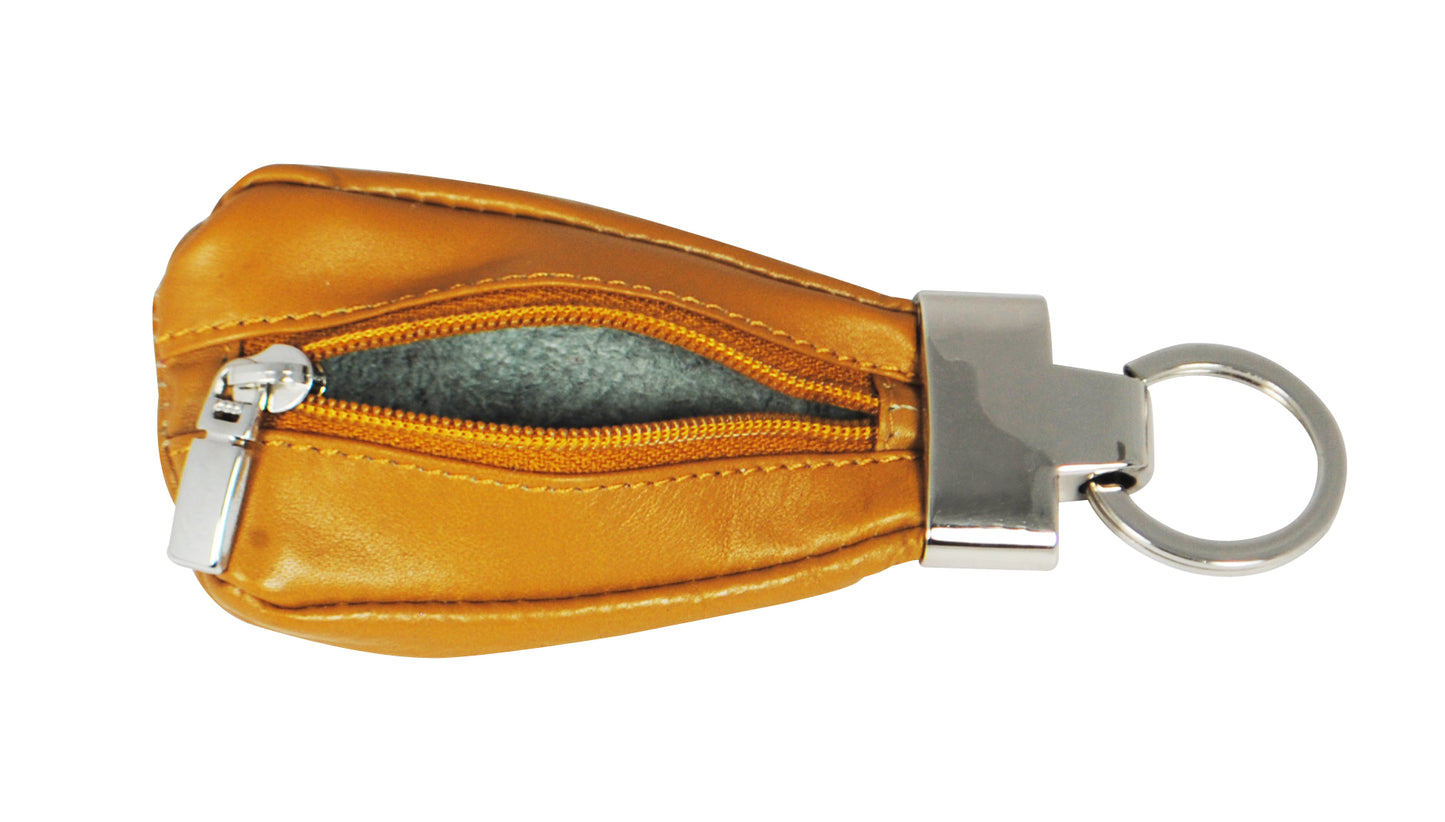 Calfnero Genuine Leather Key Ring (SA-01-Mustard)