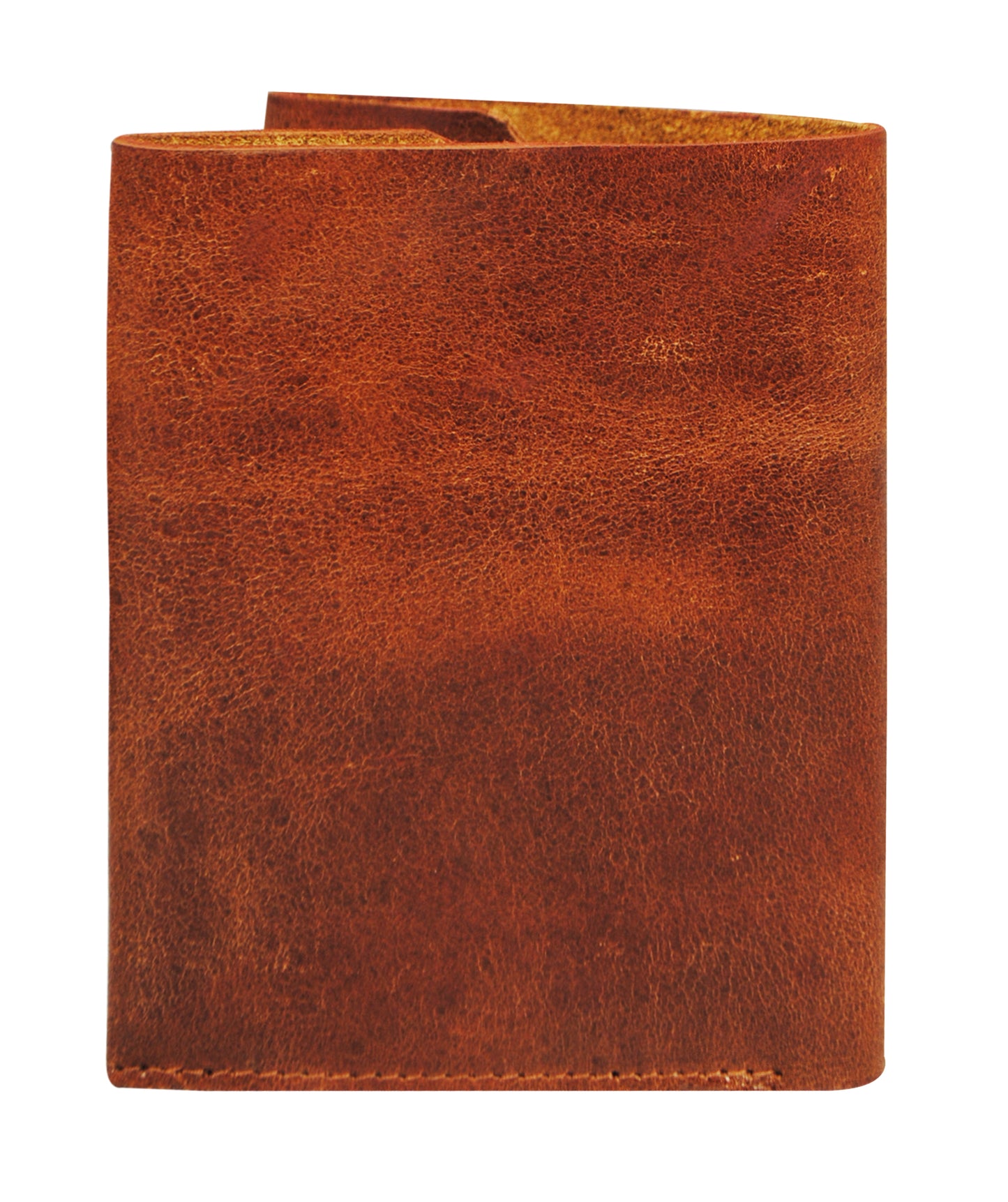 Calfnero Genuine Leather Raw Edge Men's Wallet (T-325-Brown)