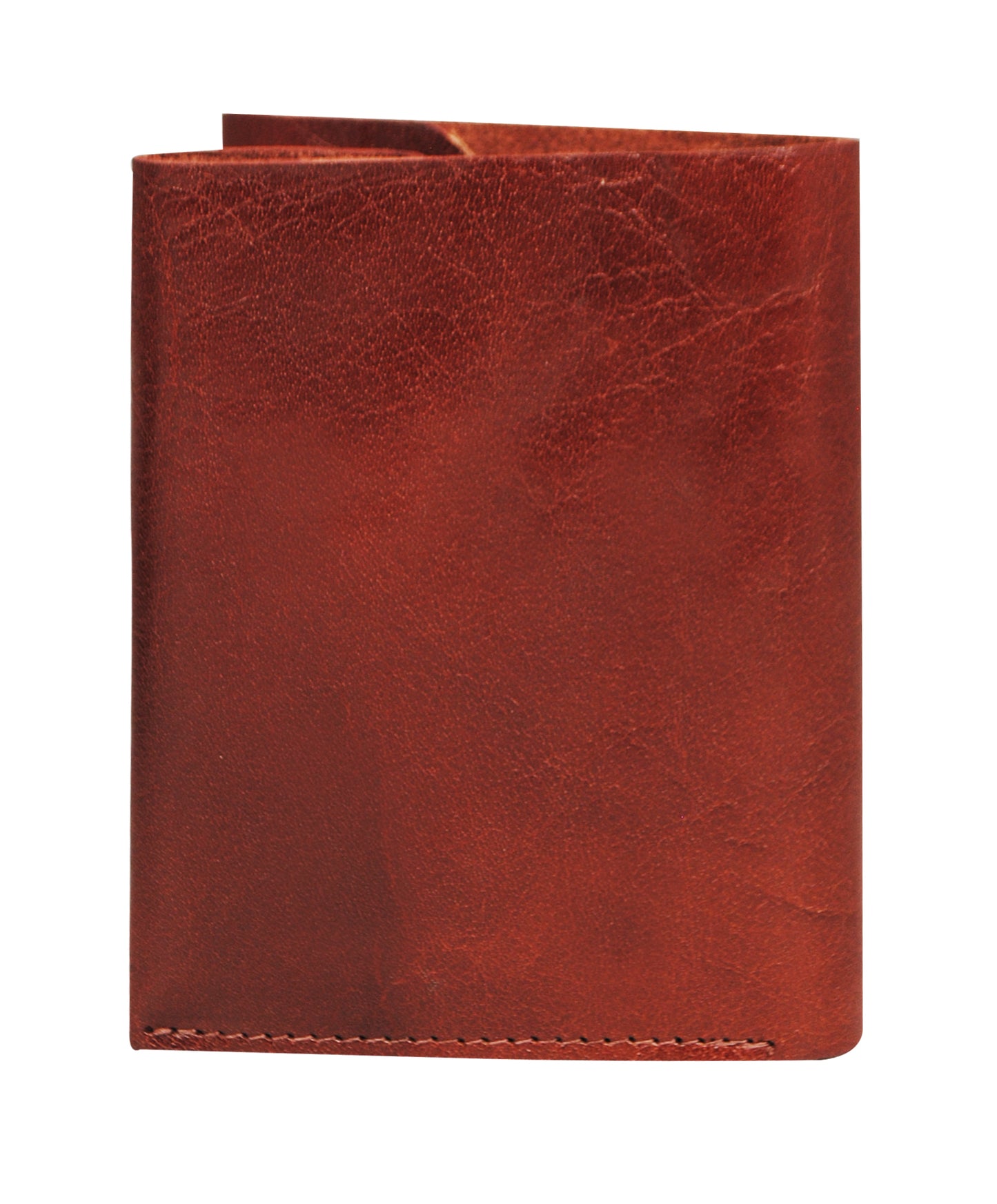 Calfnero Genuine Leather Raw Edge Men's Wallet (T-325-Cognac)
