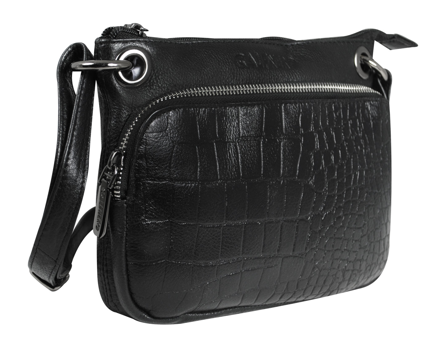 Calfnero Genuine Leather Women's Sling Bag (WS-04-Black)