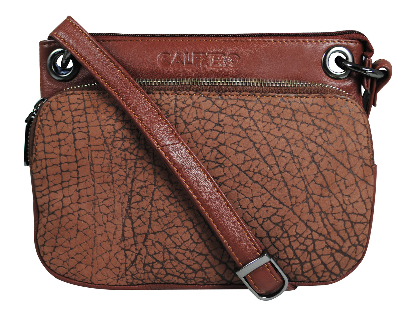 Calfnero Genuine Leather Women's Sling Bag (WS-04-Cognac)